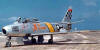 Maj. John Glenn's F-86F Sabre, "MiG Mad Marine" on the Suwon, South Korea, flightline during the Korean War. He actually named his aircraft Lyn Annie Dave for his wife and two kids. However, the flight crew surprised him with a new paint job, a big red M with letters trailing off it, to read "MiG Mad Marine." Major Glenn flew with the 51st Fighter Interceptor Wing as a U.S. Marine Corps exchange pilot, and was responsible for shooting down three MiGs. (Courtesy photo) 